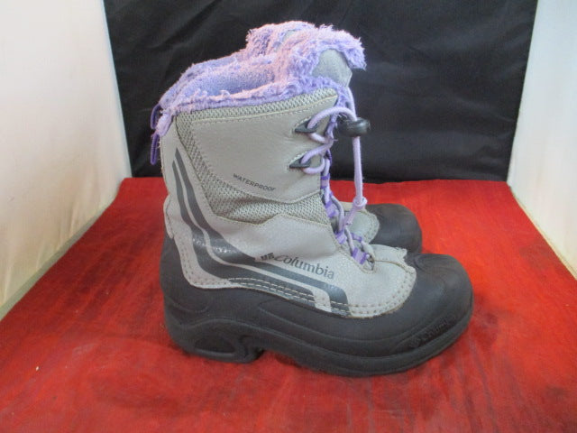 Used Columbia Bugaboot Plus IV Omni Heat Waterproof Boot Youth Size 2. cssportinggoods