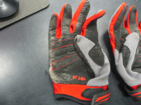 Used Fly Racing F-16 Riding Gloves Size Youth Medium