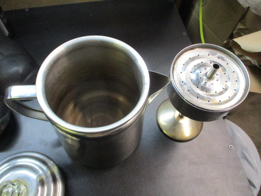 Used Coleman Coffee Percolator (broken glass knob)