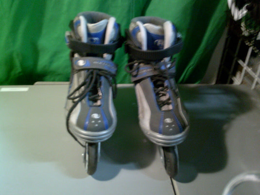 Used Roller Derby G900 Hybrid Aero Dynamic Inline skates Grey Size 8