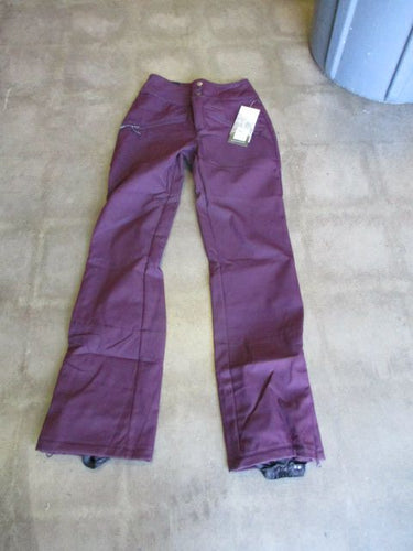 New Pulse Envy Soft Shell Ladies Snow Pants Adult Size XS - Merlot