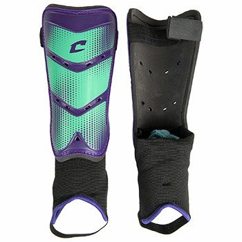 New Champro League Soccer Shin Guard Purple Youth Size Medium