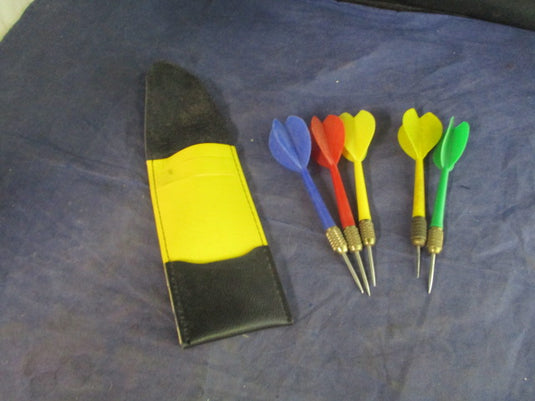 Used 5 Metal Darts w/ Pouch