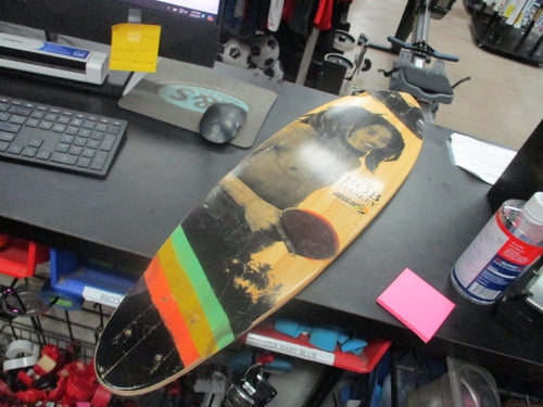 Used Sector 9 Bob Marley Longboard Deck (Has Cracks)