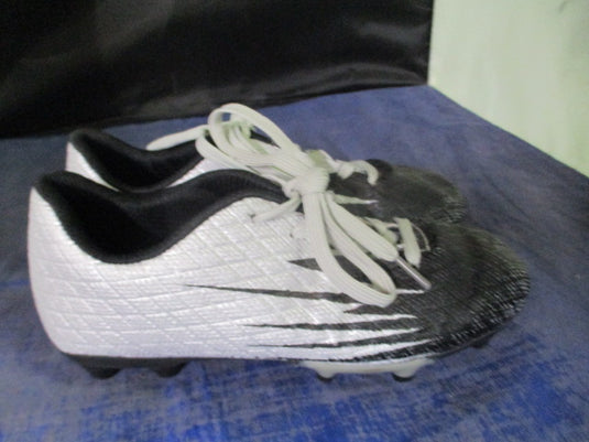 Used Black/Silver Soccer Cleats Kids Size 1