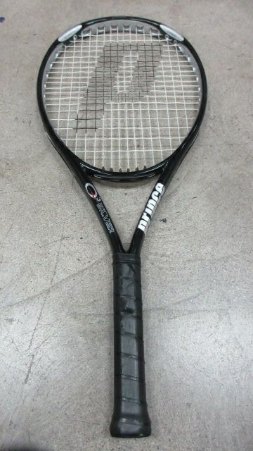 Load image into Gallery viewer, Used Prince O3 Silver Tennis Racquet 27.75&quot; Oversize
