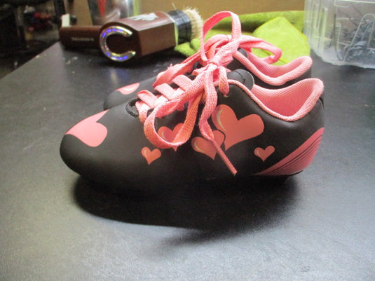 Trax Pink & Black Soccer Cleats Youth Size 8.5