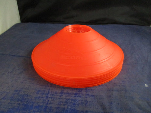 Used Score Orange Flat Cones - Set of 10