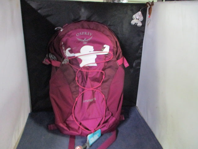 Load image into Gallery viewer, Used Osprey Skimmer Magenta Color 16 Hydration Pack (Has Small Stain)
