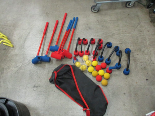 Used 6 Player Foam Croquet Set