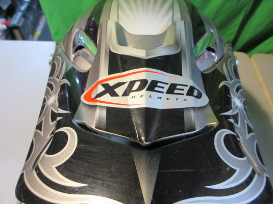 Used Xspeed Zombie Killer Size X-Small Grey Motocross Helmet