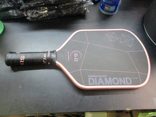 Used Sixzero 6.0 Double Black Diamond Pickleball Paddle