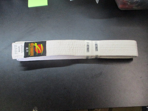 Used Ultimate Self Defense Studios White Belt Size 3/170