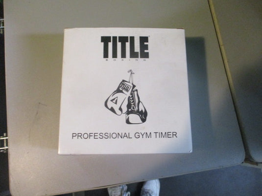 Title Professional Gym Timer (Like New Condition)