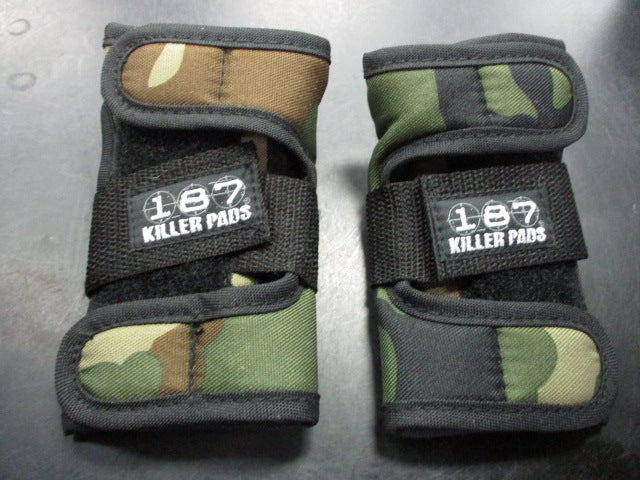 Load image into Gallery viewer, Used 187 Killer Pads Camo Size Junior Wrist Guards
