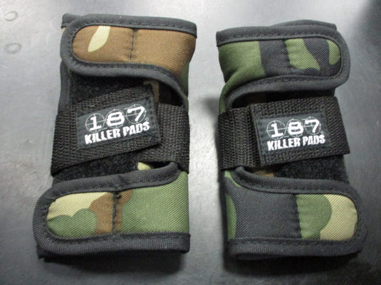 Used 187 Killer Pads Camo Size Junior Wrist Guards