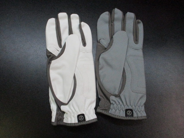 Load image into Gallery viewer, Zero Friction Stryker Golf Glove 2-Pack Men&#39;s Left OSFM - Grey &amp; White
