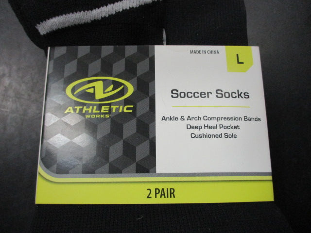 Load image into Gallery viewer, Used Athletic Size Large 2 Pair Soccer Socks
