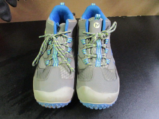 Load image into Gallery viewer, Used Kids Merrell Waterproof Hiking Boots Size 3.5
