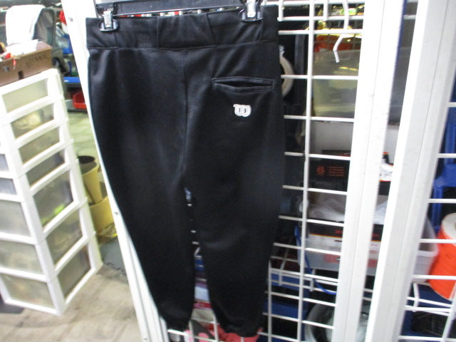 Load image into Gallery viewer, Used Wilson Black Baseball Pants Size Youth Large
