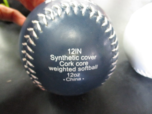 Used Primed 12" Weighted Softballs - Strap Cut Off