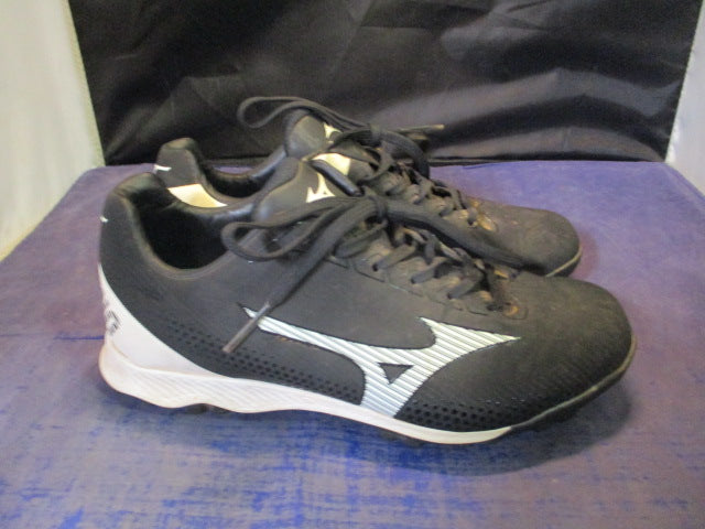 Load image into Gallery viewer, Used Mizuno Wave Finch LightRevo Black Jr Cleats 5.5
