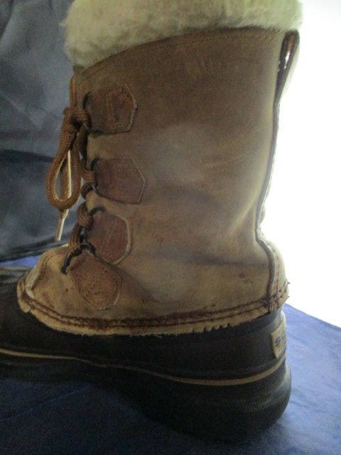 Load image into Gallery viewer, Used Sorel Fleece Lined Kaufman Canada Alpine Rubber Boots Adult Size 8
