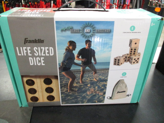 Load image into Gallery viewer, Used Franklin Life Sized Dice For Beach And Backyard - NIB
