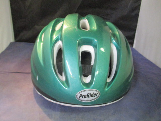 Load image into Gallery viewer, Used Pro Rider Green Bicycle Helmet Size S/M
