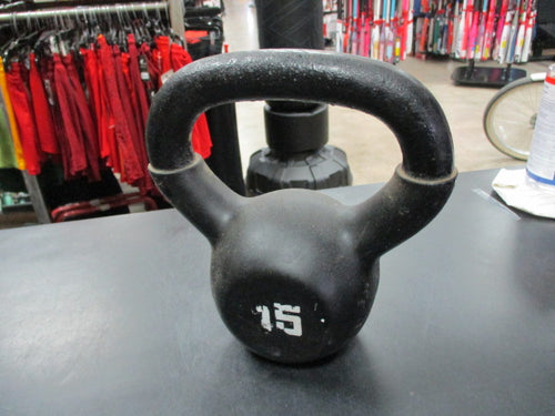 Used 15 LB Neoprene Kettlebell