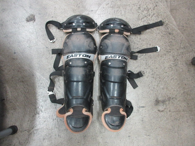 Load image into Gallery viewer, Used Youth Easton Catcher&#39;s Shin Guards (Small Crack on upper knee)
