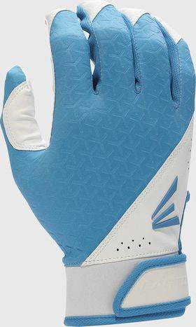 New Easton Fundamental Fastpitch Batting Gloves Carolina Blue/White Size XL