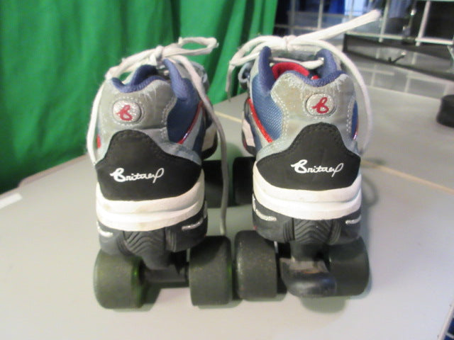 Load image into Gallery viewer, Used Britney Spears Skechers 4 Wheelers Roller Skates Size 4
