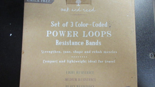 Oak and Reed set of 3 color Coded Power loops