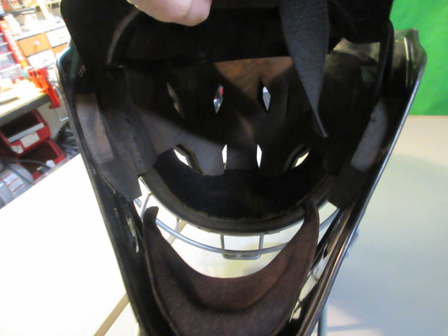 Load image into Gallery viewer, Used Easton Black Magic Catcher&#39;s Helmet w/ Throat Guard Size 6 1/8 - 7 1/4&quot;
