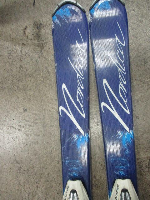 Used Nordica Little Belle 110CM Downhill Skis With Salomon Bindings