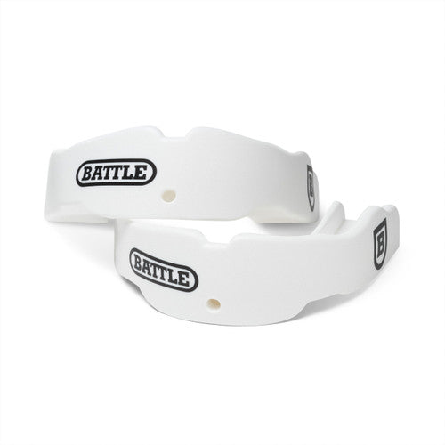 New Battle Football Mouthguard 2-Pack Adult Ages 9 & Under - White