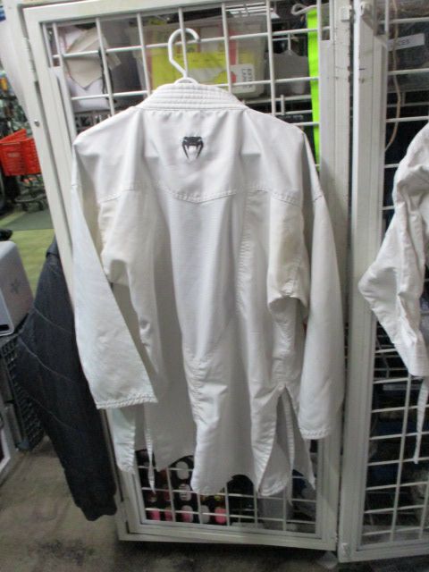 Used Venum Elite Kata White Karate Gi Jacket Size 4/170 - sweat stains