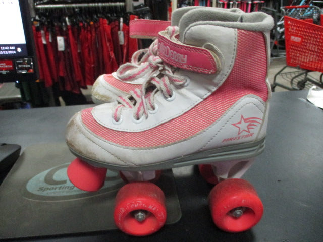 Load image into Gallery viewer, Used Firestar Rollerderry Size 1 Roller Skates (Missing both insoles)
