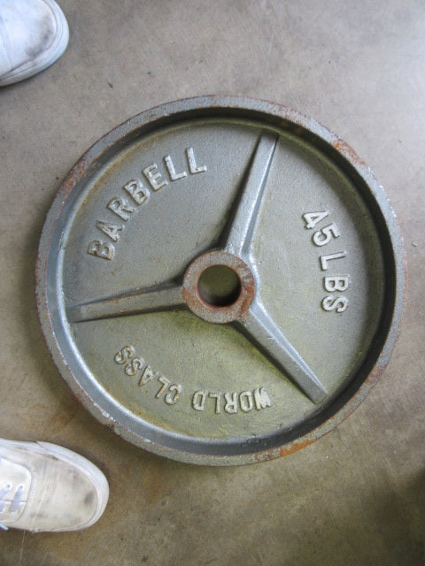 Used World Class Barbell 45 LB Olympic Plate