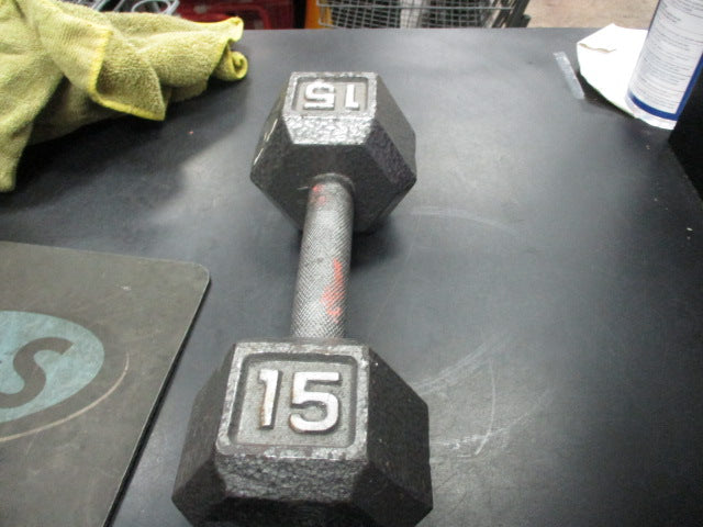 Load image into Gallery viewer, Used Cast Iron 15 LB Dumbbell
