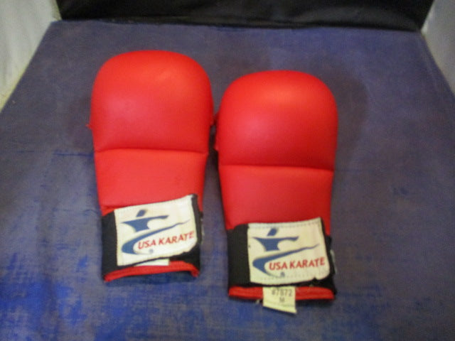 Load image into Gallery viewer, Used USA Karate Punches Gloves Youth Size Medium - small wear
