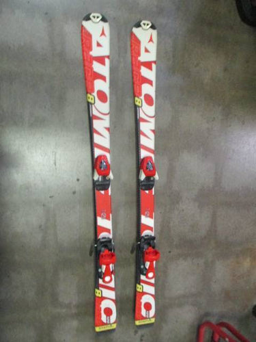 Used Atomic Race 8 120cm Downhill Skis w/ Atomic 045 Bindings