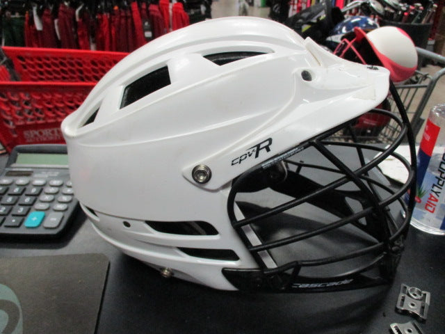 Load image into Gallery viewer, Used Cascade CPVr AdjustableWHITE Lacrosse Helmet
