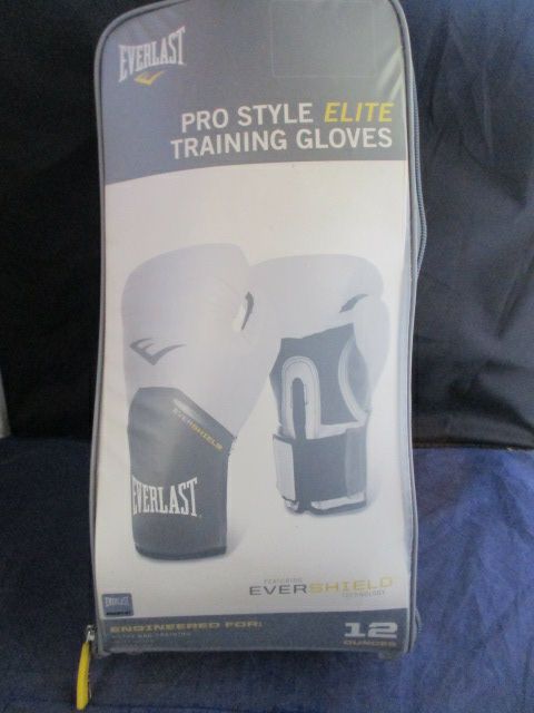 Used Everlast Evershield Pro Style Elite Training Gloves - 12 oz