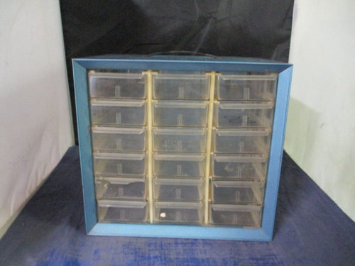 Used Vintage Akro-Mills 16 Drawer Cabinet Organizer