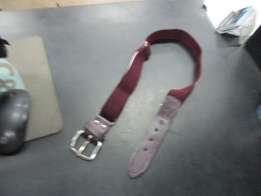 Used Maroon Youth Baseball Belt