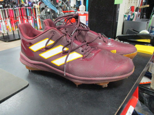 Used ASU Adidas Adizero Football Metal Cleats Mens Size 11 1/2