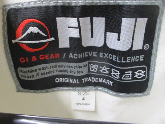 Used Fuji Kimono Karate Gi Jacket Size 4