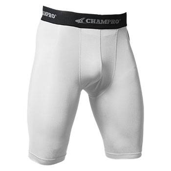 New Champro Youth Compression Short Size Medium- White